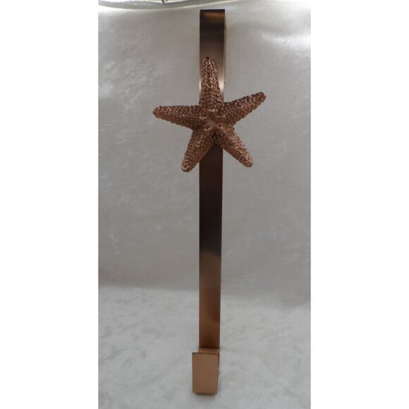 Starfish Bronze Over-The-Door Hanger For Wreaths Or Towels 15" Long - Picture 2 of 7